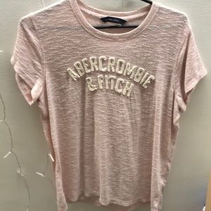 Abercrombie & Fitch Large Light Pink Top